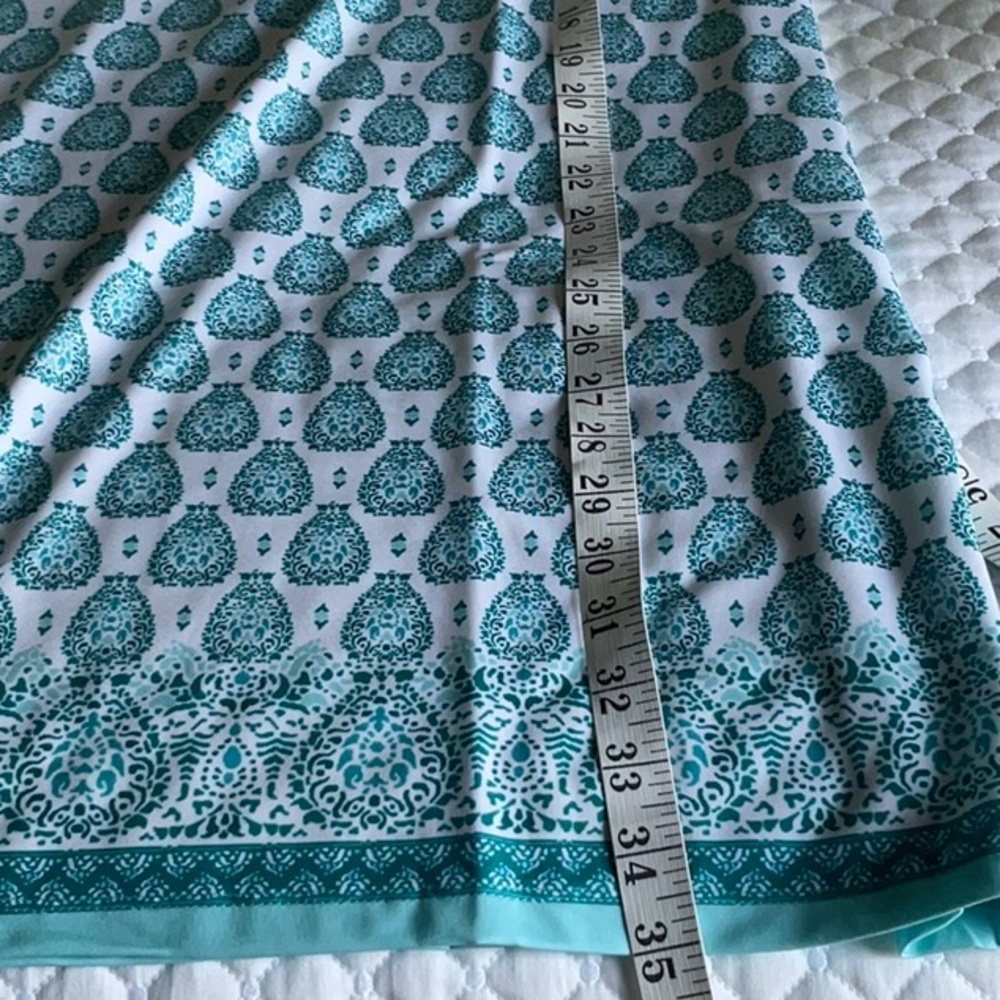 Cabana Life Teal and White Sleeveless Dress - Picture 7 of 7